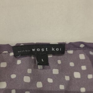 West Kei Purple Polka Dot Blouse